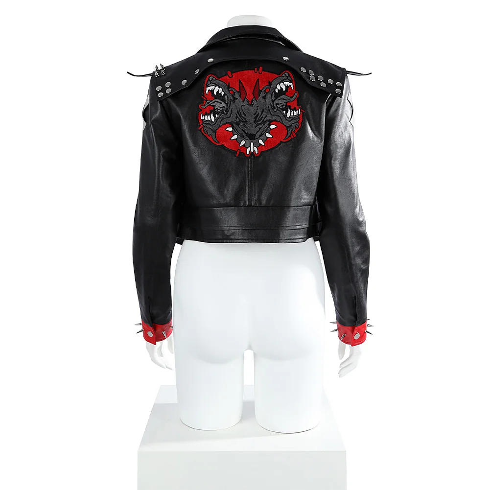 Женская куртка из искусственной кожи для косплея Arcane Vi