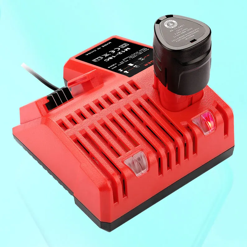 

Multi-Voltage M18 Lithium Battery Charger Compatible with Milwaukee 14.4V-18V XC 48-11-1850 48-11-1852 48-11-1862 48-11-1880
