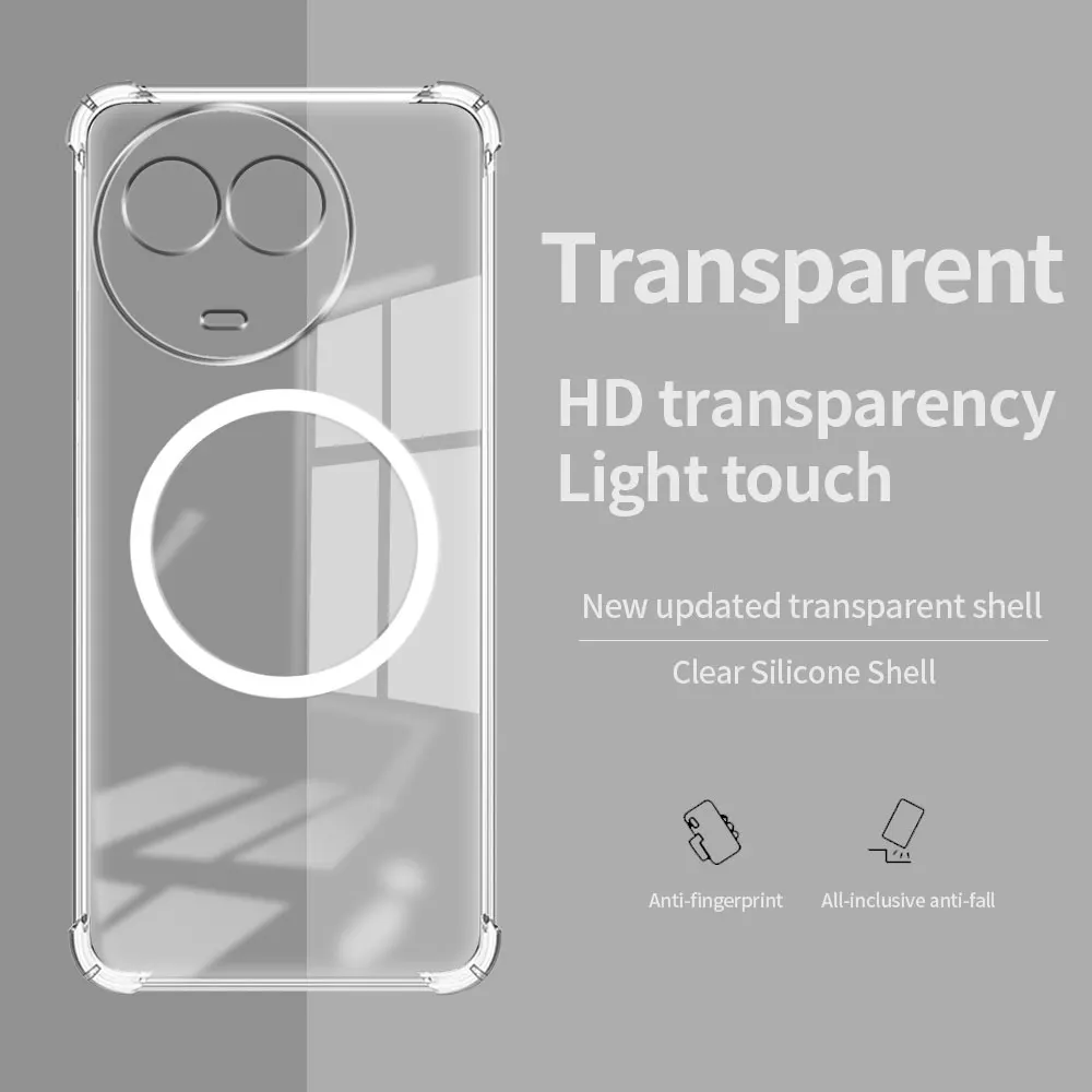 Для Realme V50S V60S телефон с беспроводным магнитным кольцом-наклейкой Мягкая