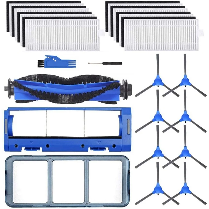 

Набор аксессуаров для пылесосов Eufy Robovac 11S 30, сменные детали, боковые щетки, фильтр с роликовой щеткой, 21 шт.