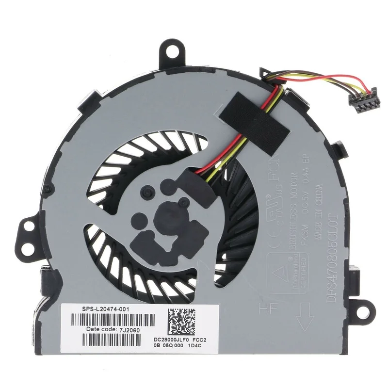 

Replacement Laptop CPU Cooling Fan For HP 15-DA 15-DB 15-DI 15-DR 15Q-DX 15T-DS 250 255 256 G7 FK3M