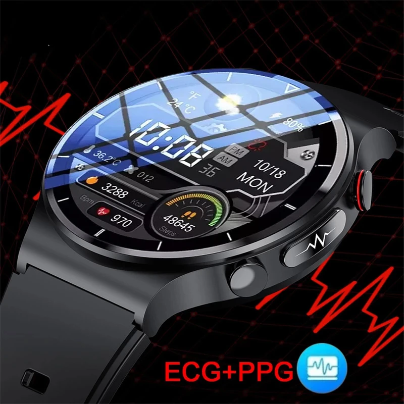 

For Samsung Xiaomi Huawei ECG+PPG Smart Watch Mens Blood Pressure Heart Rate Watches IP68 Waterproof Fitness Tracker Smartwatch