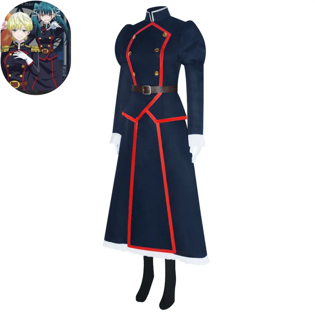 Аниме цепочка солдат азума яхтихо изумо тенка косплей костюм парик черная боевая