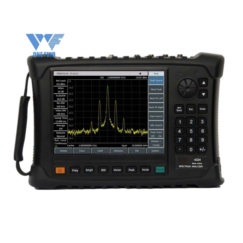 

W&F Onefind WF4024D 9kHz~20GHz wide frequency Handheld Spectrum analyzer for inmicrowave & satellite Radio communication
