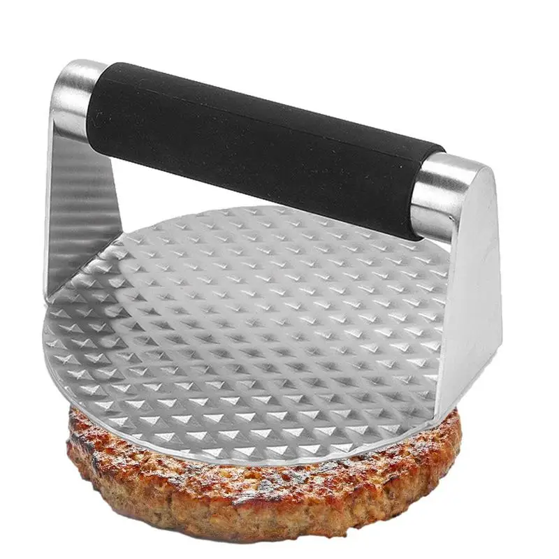 

Round Stainless Steel Smash Burger Press Grill Accessories For Flat Top Grill Hamburger Press And Squeeze Grease Easy To Clean