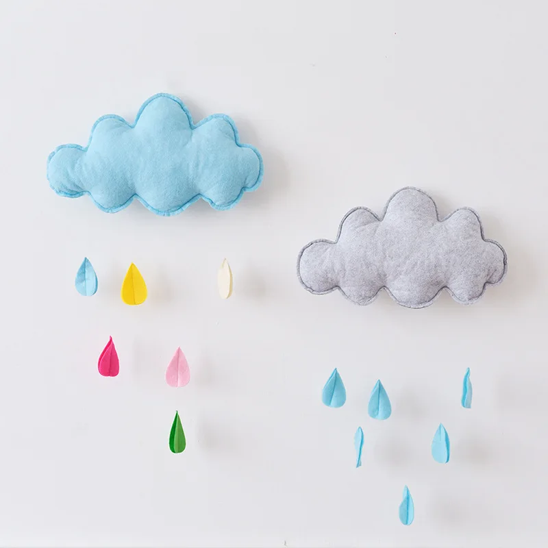 

Tent Game House Home Decoration Props Ins Clouds and Raindrops Pendant Children's Room Kindergarten Reading Corner Pendant