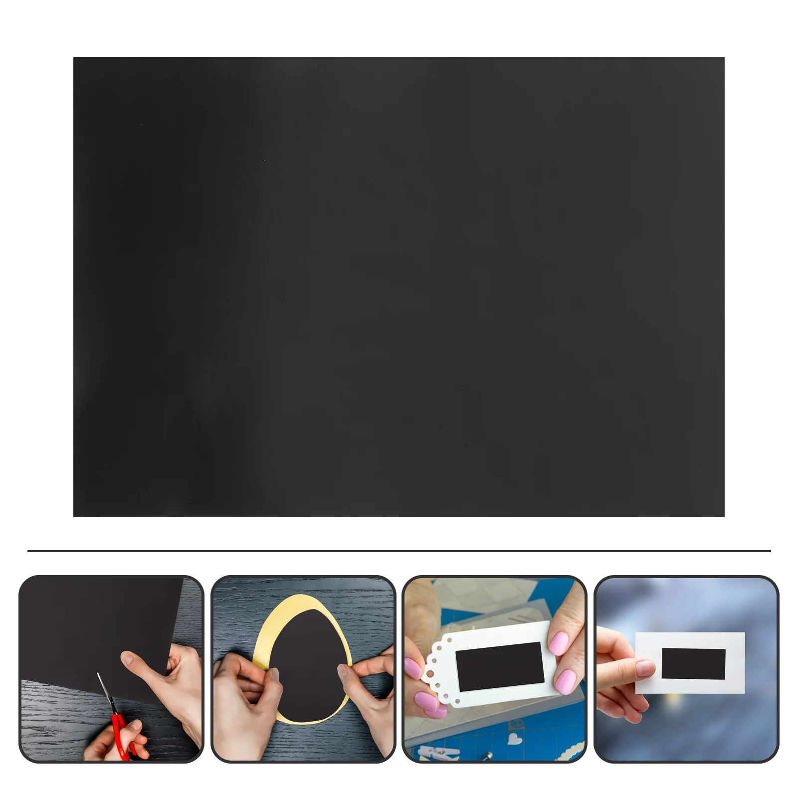 

5 Sheets Magnetic Sheet Crafting Magnetic Sheet Rubber Sheets with Adhesive Backing Adhesive Sheet