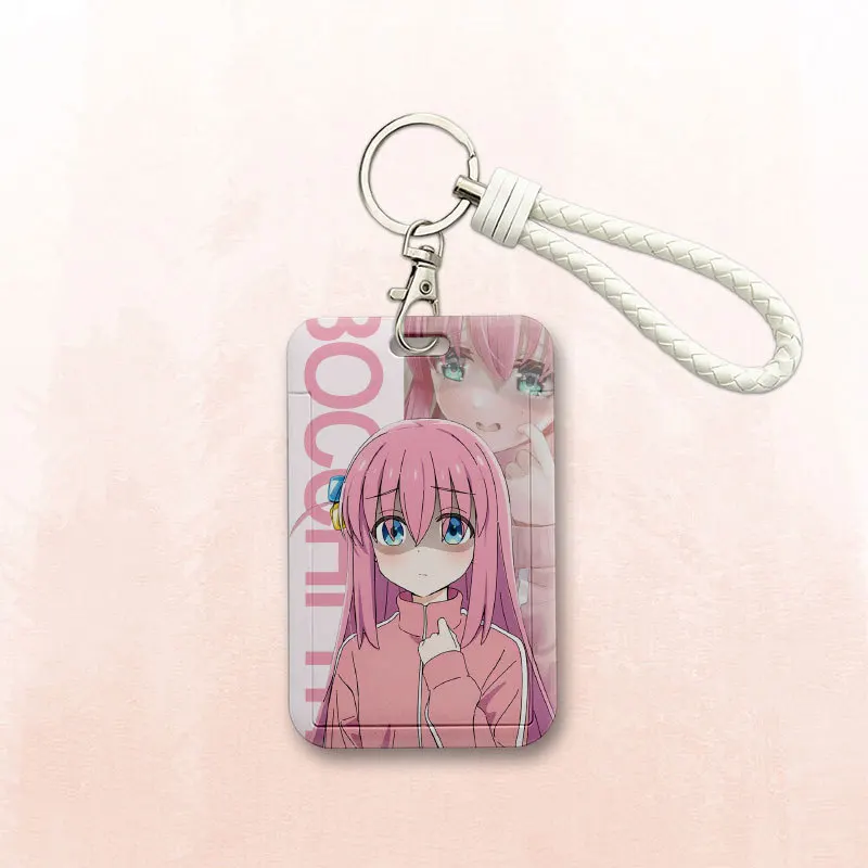 2023 110*70mm Japanese Anime BOCCHI THE ROCK Lanyard ID Card Badge Holder with Keychain Keyring Gift No.1-No.16