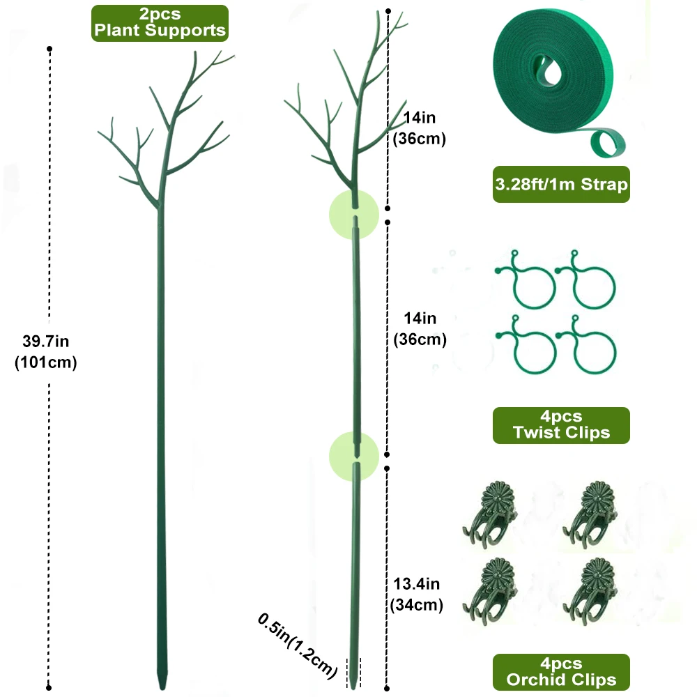 

Пластиковые опоры для растений 2/4/6 шт