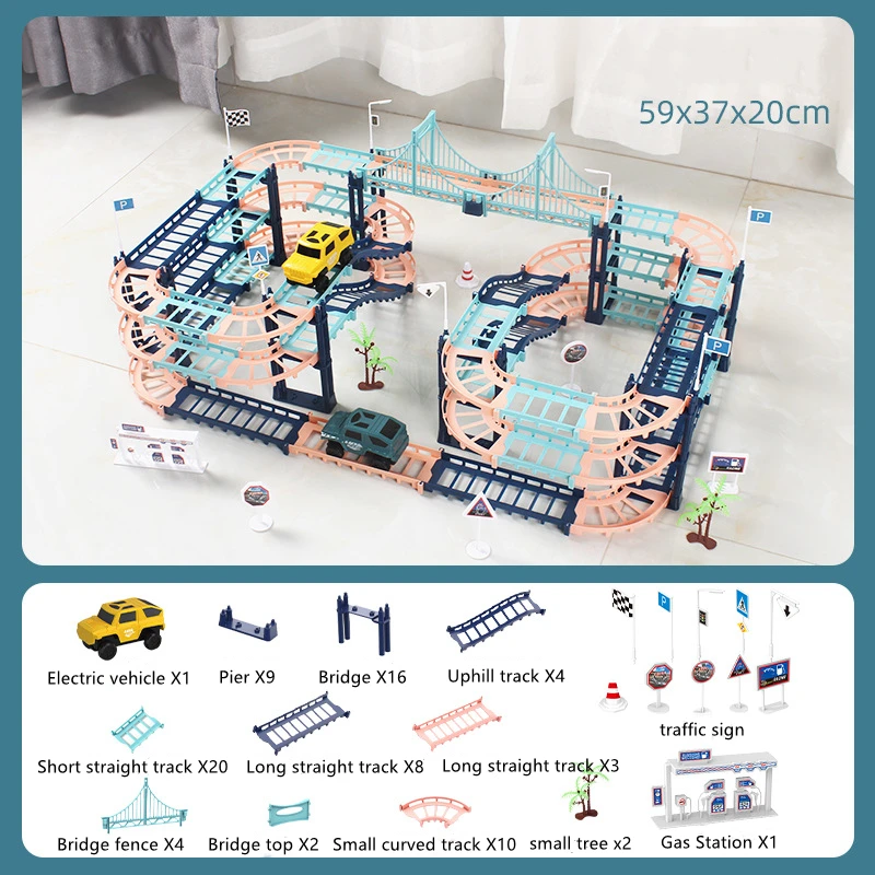 

Игрушка-пазл электрическая «сделай сам», Детская сборная игрушка, подарок на день рождения, имитация высокоскоростного трека, различные со...