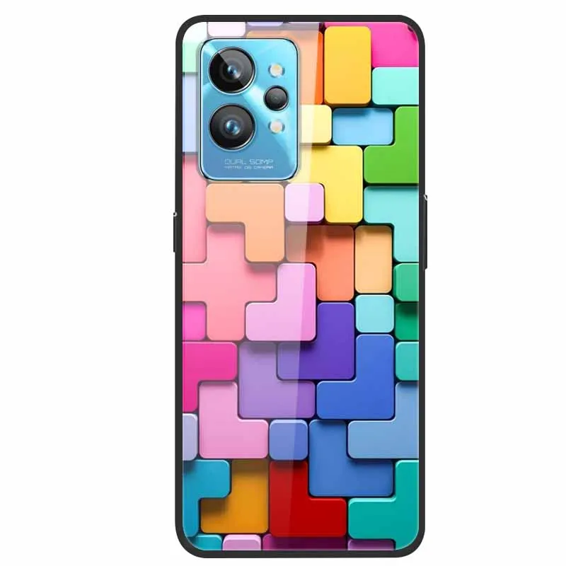 Для Realme GT2 Pro Чехол из закаленного стекла Задняя крышка Жесткий чехол для OPPO RMX3301