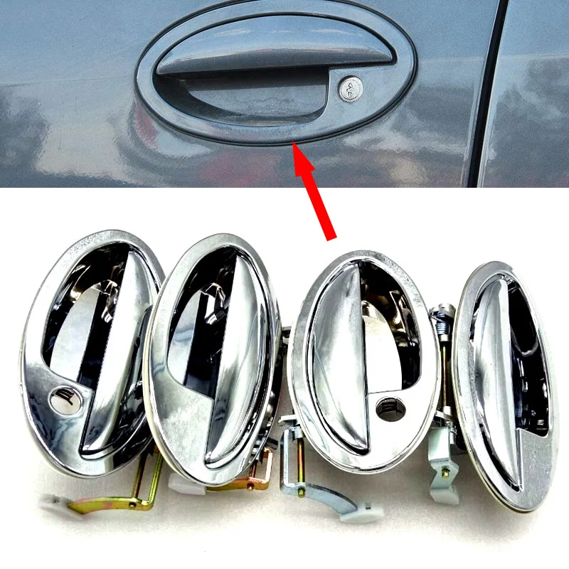 

Для Lifan 520 520i Breez хромированные наружные дверные ручки, аксессуары, металлические наклейки хорошего качества, Стайлинг автомобиля