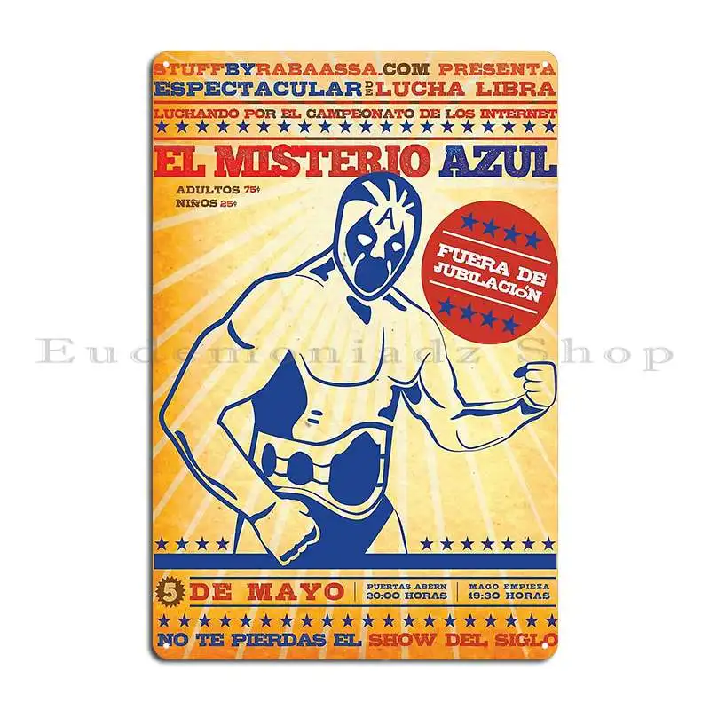 Металлическая табличка El Misterio Azul