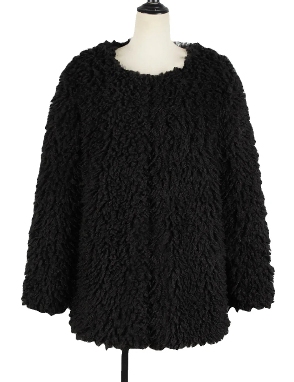 Women's Leather Fur Coat Fall Winter Fashion Mid-Length Imitation Fur Furry Coat Women's Faux Fur Coat