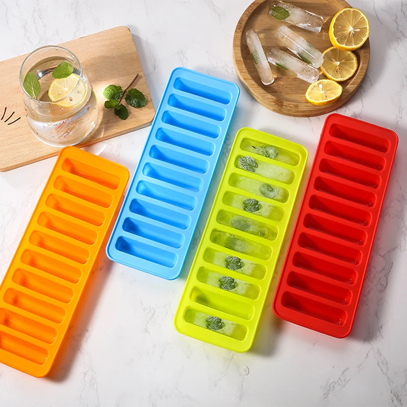 

Cylindrical Silicon Gel Mold, Non-Stick, Ice Lattice, Finger Biscuit, 10-Hole Mold, Cake Tools, Kitchen Bakeware Instrument