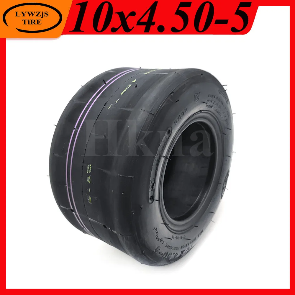 High Quality 10x4.50-5 Tubeless Tire 10 Inch Go Kart Drift Tyre 10*4.50-5 Racing Karting Slick Tires Parts