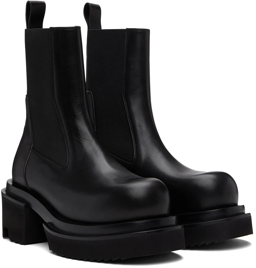 

Chelsea Chunky Boots Women Winter Shoes Cow Suede Ankle Boots Black Female Autumn High-Heeled Booties Snow Winter Ladies Botas