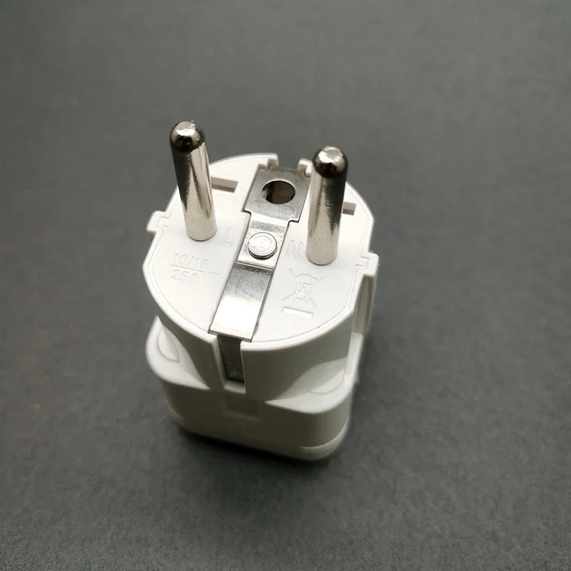 KR EU Plug Adapter 2 Pin US UK To Europe Korea German France Travel Power Electrical Socket Outlet |