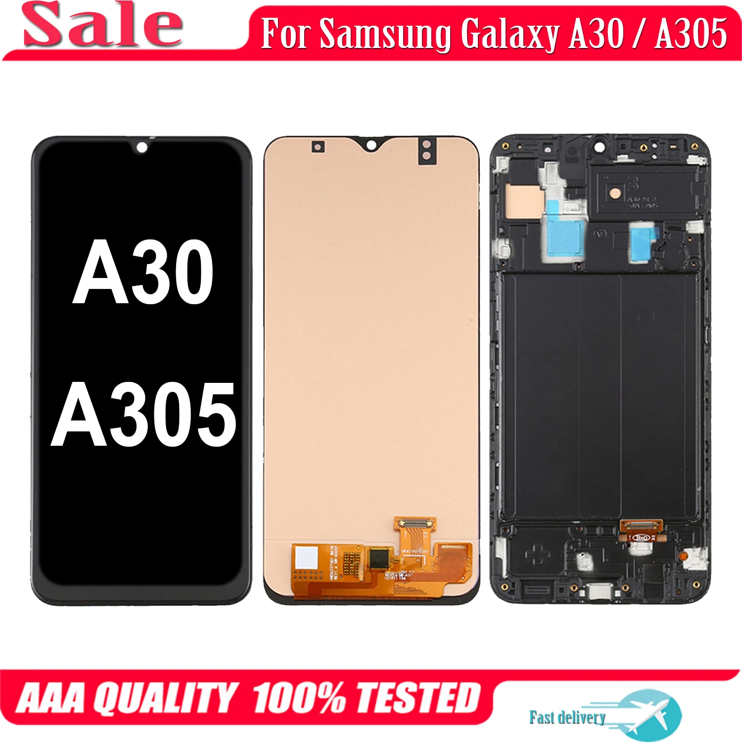 

OLED For Samsung Galaxy A30 A305 LCD Display Touch Screen Digitizer SM-A305F A305/DS A305FN A305G A305GN A305YN LCD