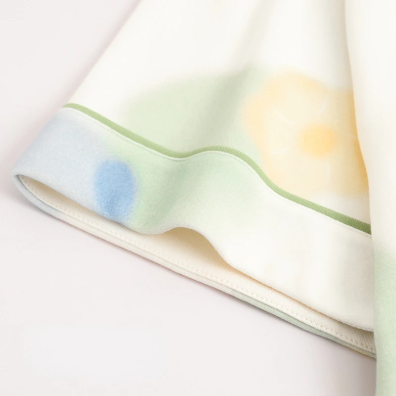 Cotton Pajamas Women's Summer Thin Short-sleeved Cropped Pants Loose Large Size Home Service Suit Breathable and Soft Loungewear