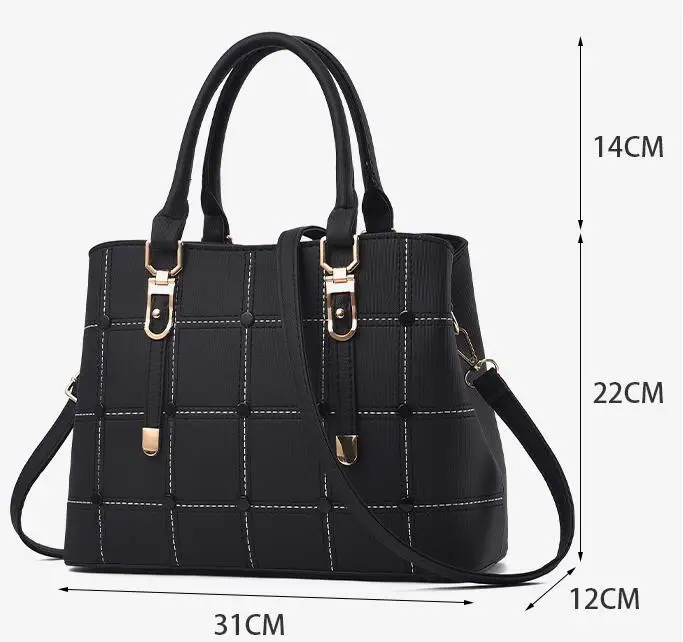 Женская сумка из искусственной кожи SMOOZA Большая вместительная через плечо в