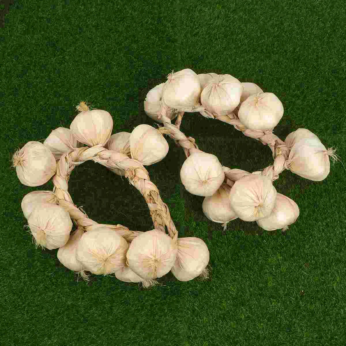 

Garlic Artificial String Fake Hanging Vegetable Vegetables Decor Model Decoration Props Strings Lifelike Simulation Photography