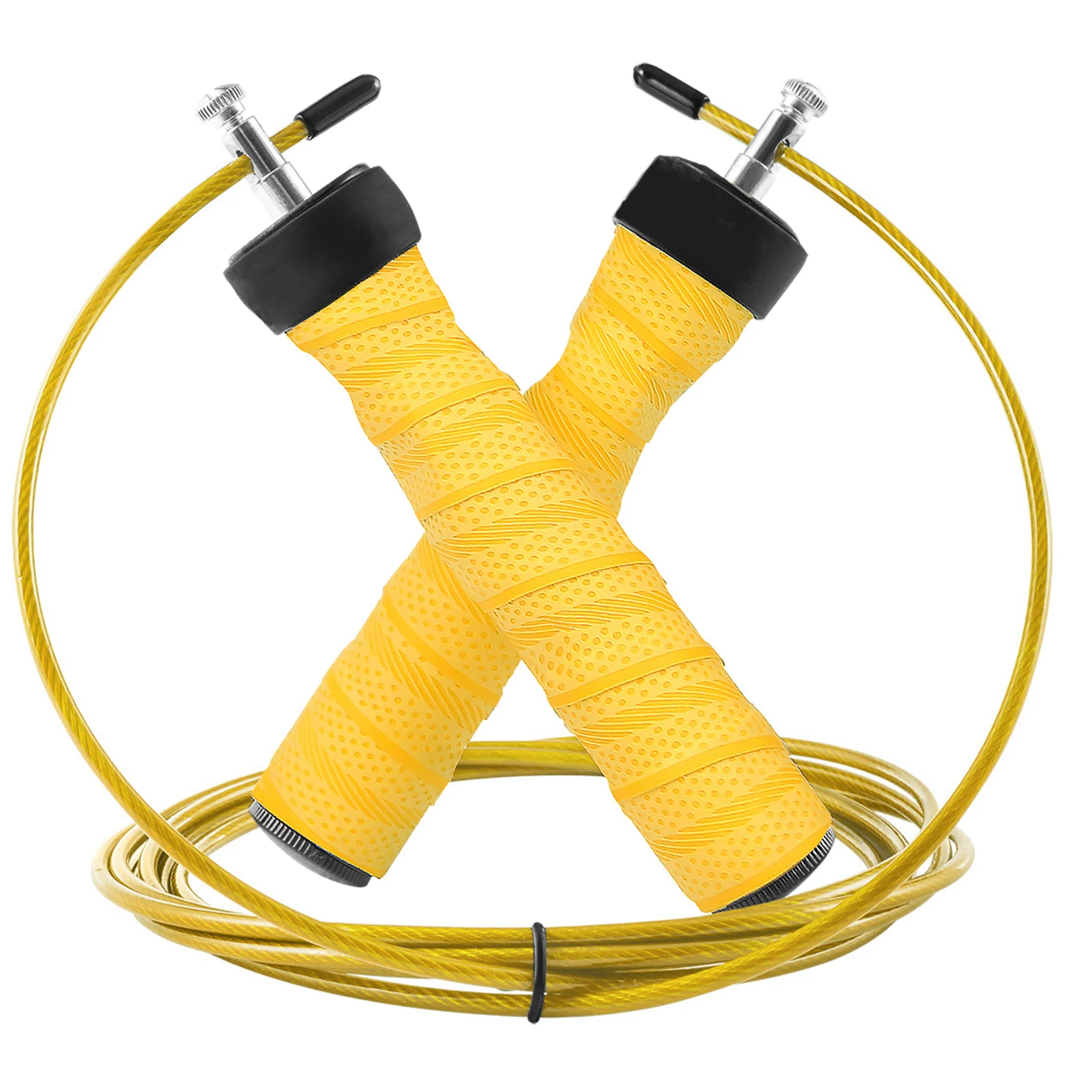 

Speed Jump Rope Crossfit Skipping Rope Adjustable Extra Speed Cable Ball Bearings Anti-Slip Handle