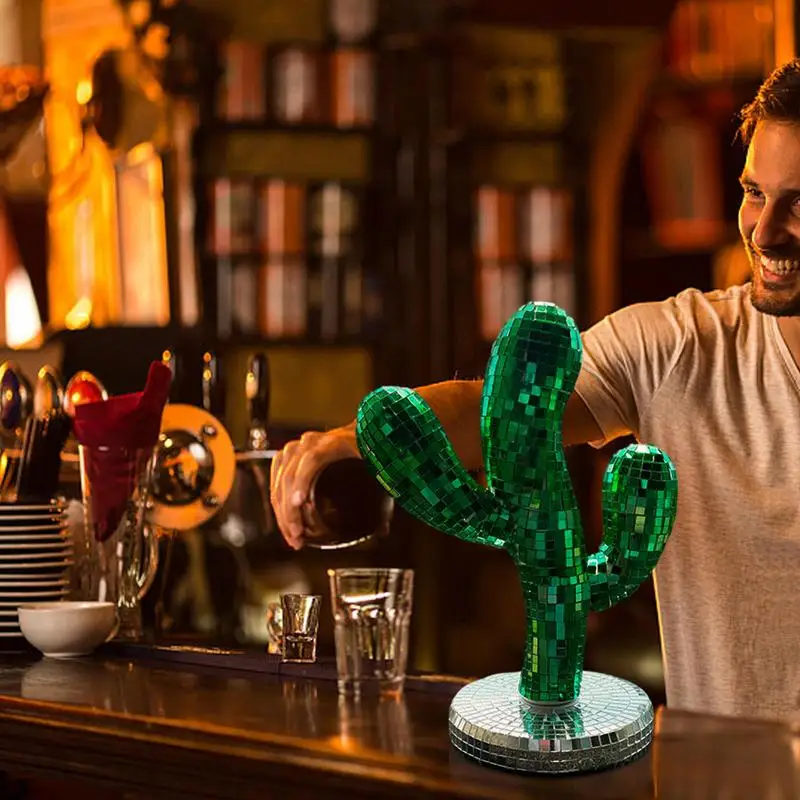 

Disco Ball Cactus Ornaments Handcrafted Decoration Supplies Multifunctional Enhance Your Party Craft Decor For Nightclubs Bars