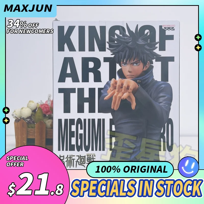 

MAXJUN Original Jujutsu Kaisen Anime Figure Fushiguro Megumi 18cm PVC Model Toys BANDAI Sexy Figure With Box