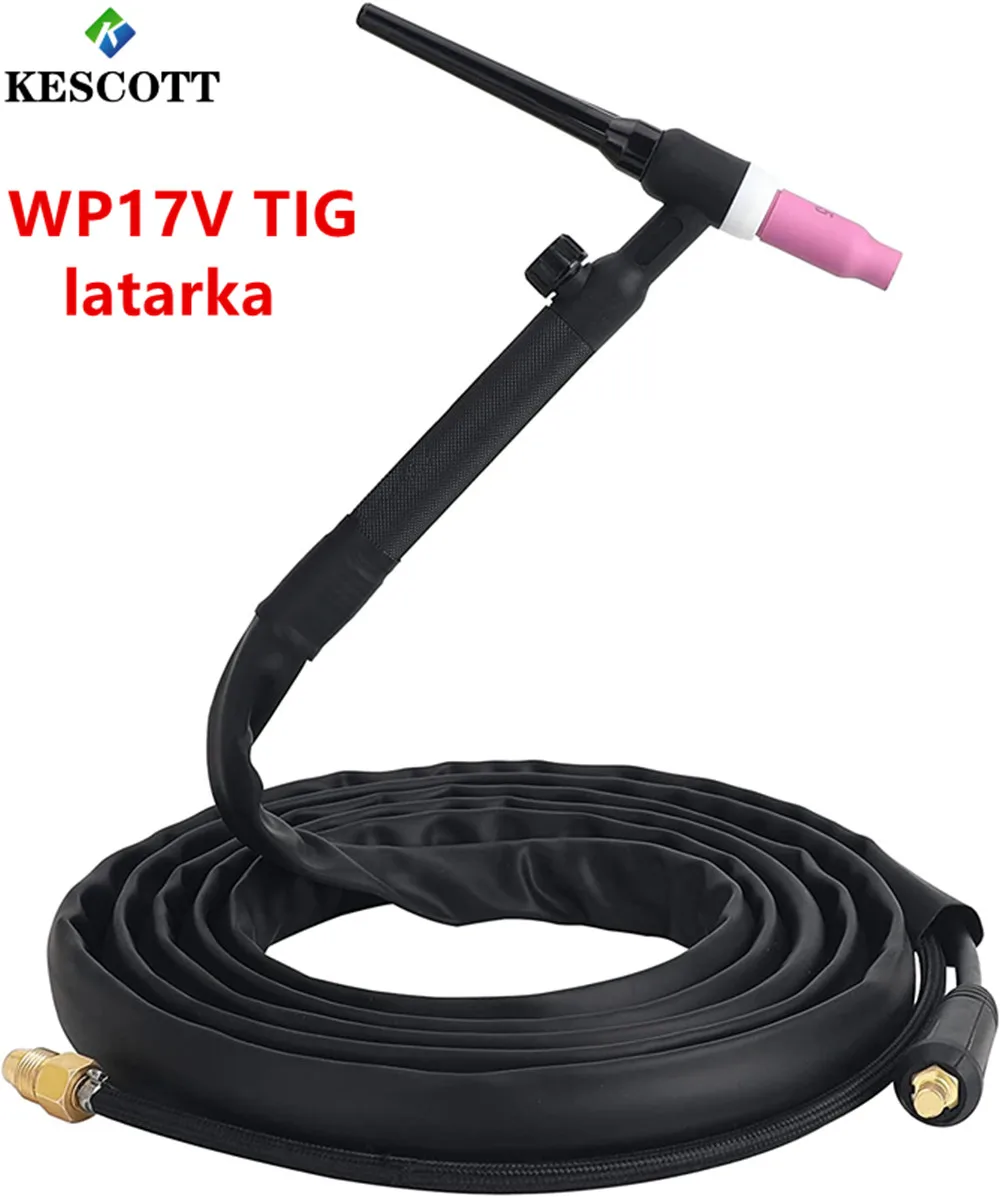 

KESCOTT WP17V TIG latarka lift with valve газовая горелка 4M akcesoria do spawania i lutowania pistolet do spawarka