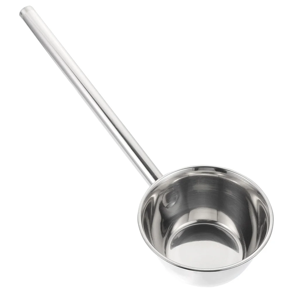 

Ladle Water Watering Spoon Scoop Cup Kitchen Stainless Steel Dipper Handle Bath Soup Metal Garden Rinse Washinghair Shampoo