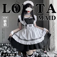 japanese dark maid costume cosplay womens lolita anime two dimensional dress maid uniform