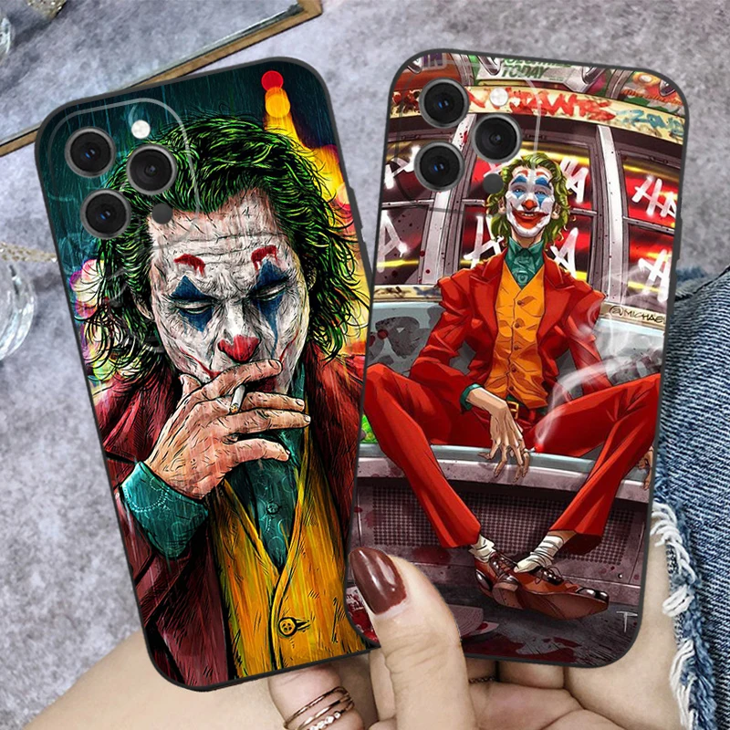 Забавный чехол для телефона Joker нового IPhone 13 Mini Pro Max 7 8 Plus силиконовый матовый из