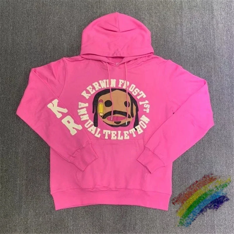 

Heavy Fabric Pink CPFM.XYZ FOR FROST Hoodie 3D foam printing CPFM.XYZ Pullovers Hooded Kanye West Sweatshirts