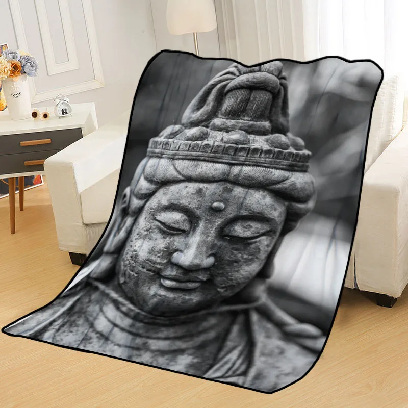 

Custom Buddha Blankets For Beds Throw Blanket Soft Blanket Summer Blanket Anime Blanket Travel Blanket 3.1