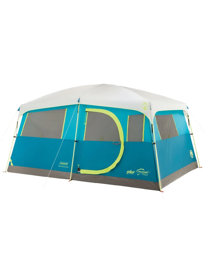 Coleman® 8-Person Tenaya Lake™ Fast Pitch™ Cabin Camping Tent with Closet, Light Blue