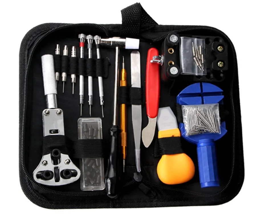 

147-Piece Clock Maintenance Hardware Tools Watch Maintenance Open Back Cover Remove Strap Repair Kit