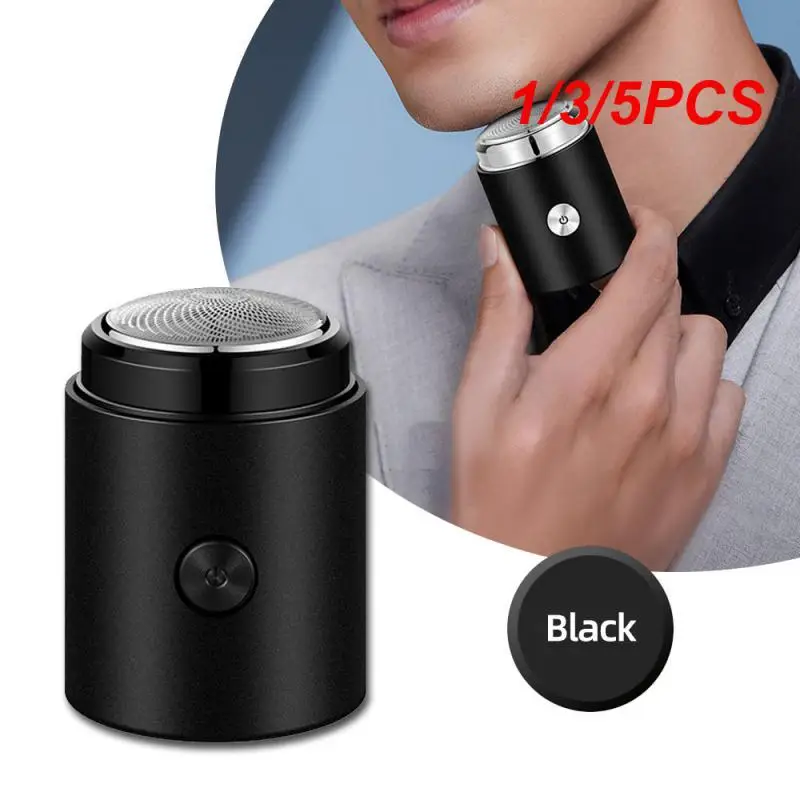 

1/3/5PCS Mini Electric Shaver Razors For Men USB Rechargeable Electric Razor Clipper Portable Face Cordless Beard Knife Shaving