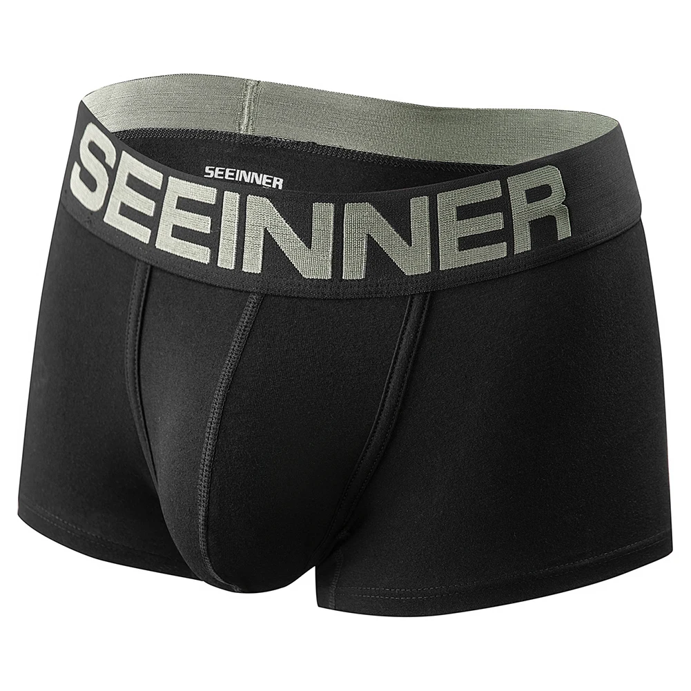 Мужские удобные дышащие плавки-боксеры бразильское нижнее белье трусики с