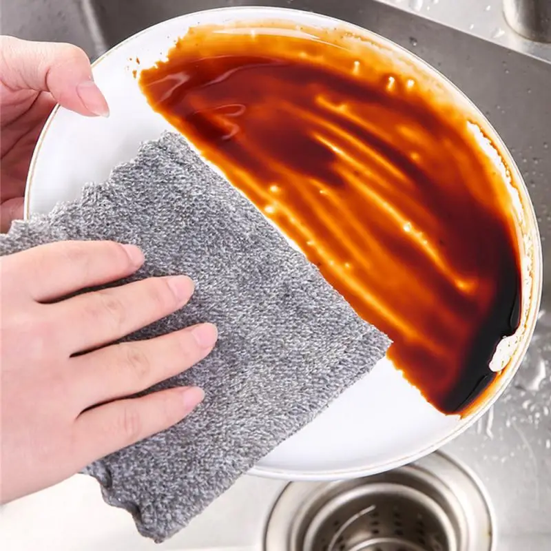 

10Pcs/Lot Home Cleaning Towel Superfine Fiber Kitchen Anti-Grease Wiping Rags Wipe Cloth Glass Window Dish Cleaning Cloth