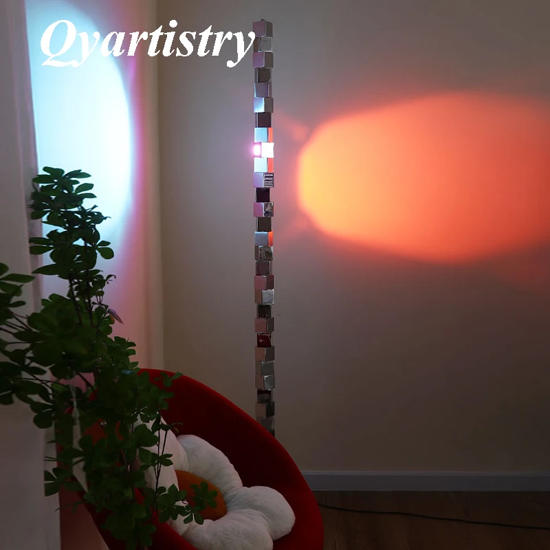 

Nordic Creative chrome Art Design Led Floor Lamp Living Room Home Decor Sofa Corner Standing Light Bedroom Bedside Lamp