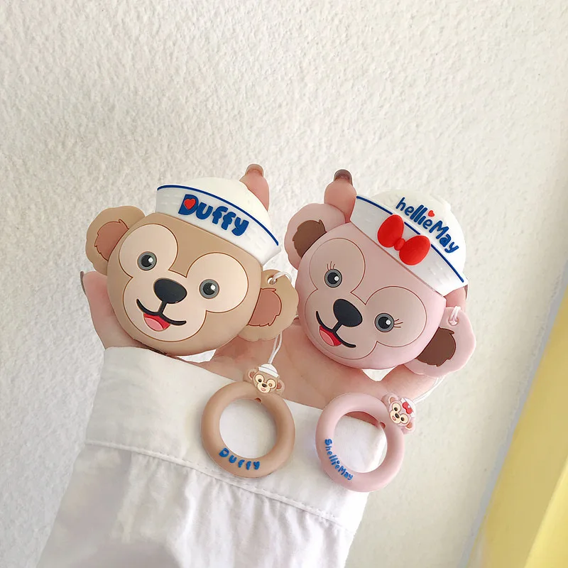 3D мультяшный кавайный чехол для наушников Apple AirPods 1 2 3 Pro милые силиконовые