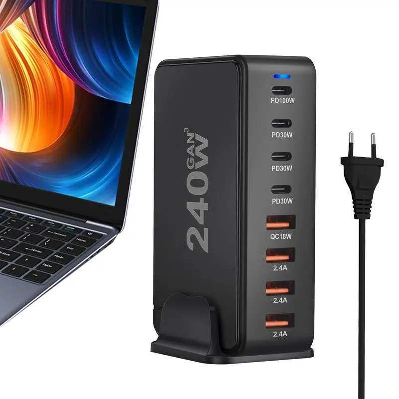 

Сетевое зарядное устройство с 8 USB-портами и поддержкой быстрой зарядки