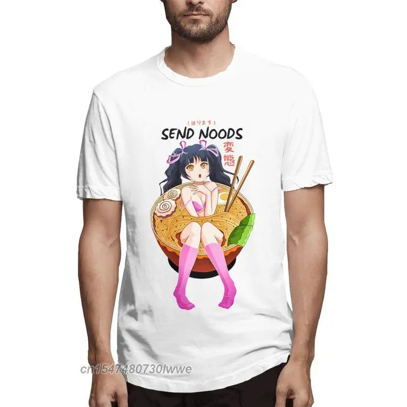 

Аниме девушка японская отправка Noods Ra мужчины лапша миска Shabu Хентай, Аниме Мужская сумасшедшая хлопковая Футболка с круглым вырезом