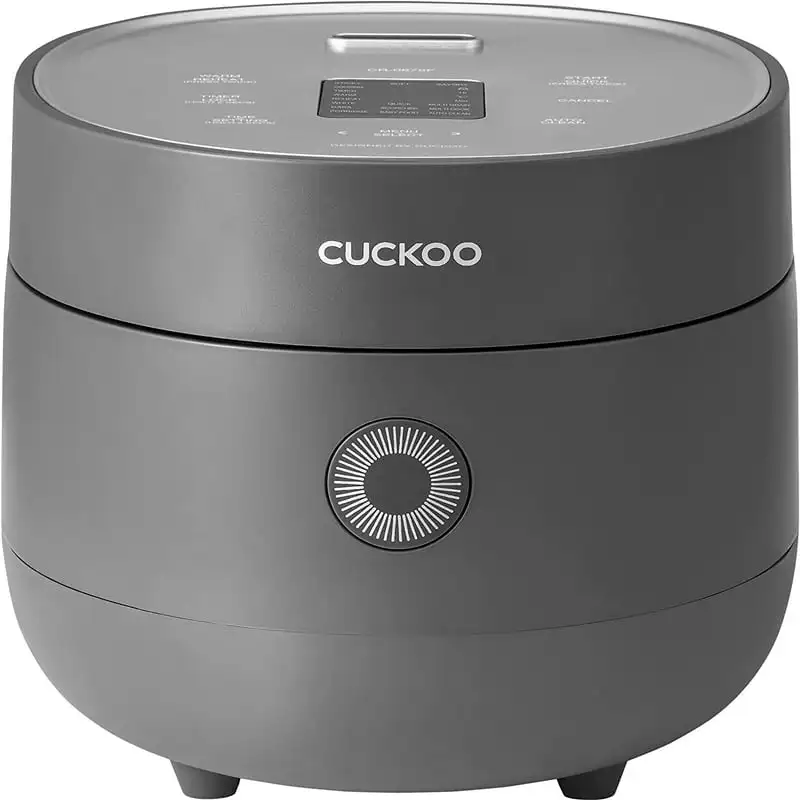 

CR-0675F | 6-Cup (Uncooked) Micom Rice Cooker | 13 Menu Options Quinoa, Oatmeal, Brown Rice & More, Touch-Screen, Nonstick Inne