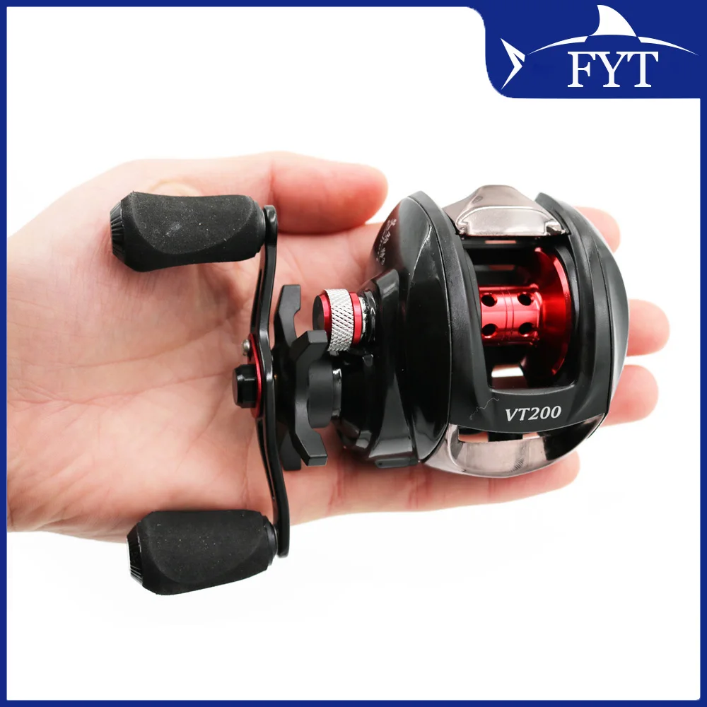 Fishing Reel 12+1 BB Baitcasting Reel 6.2:1 Gear Ratio Sealed Drag System Magnetic Brake Drag 20LB Baitcaster Reel VT200