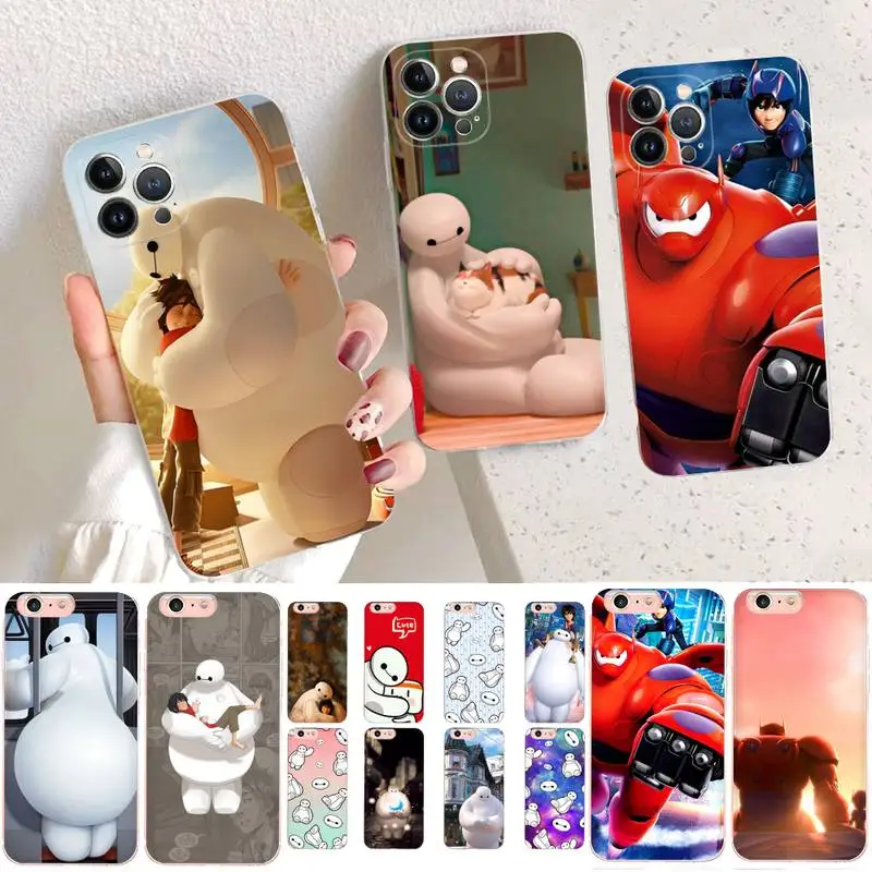 

Dinsey Big Hero 6 Phone Case For iPhone 14 11 12 13 Mini Pro XS Max Cover 6 7 8 Plus X XR SE 2020 Funda Shell
