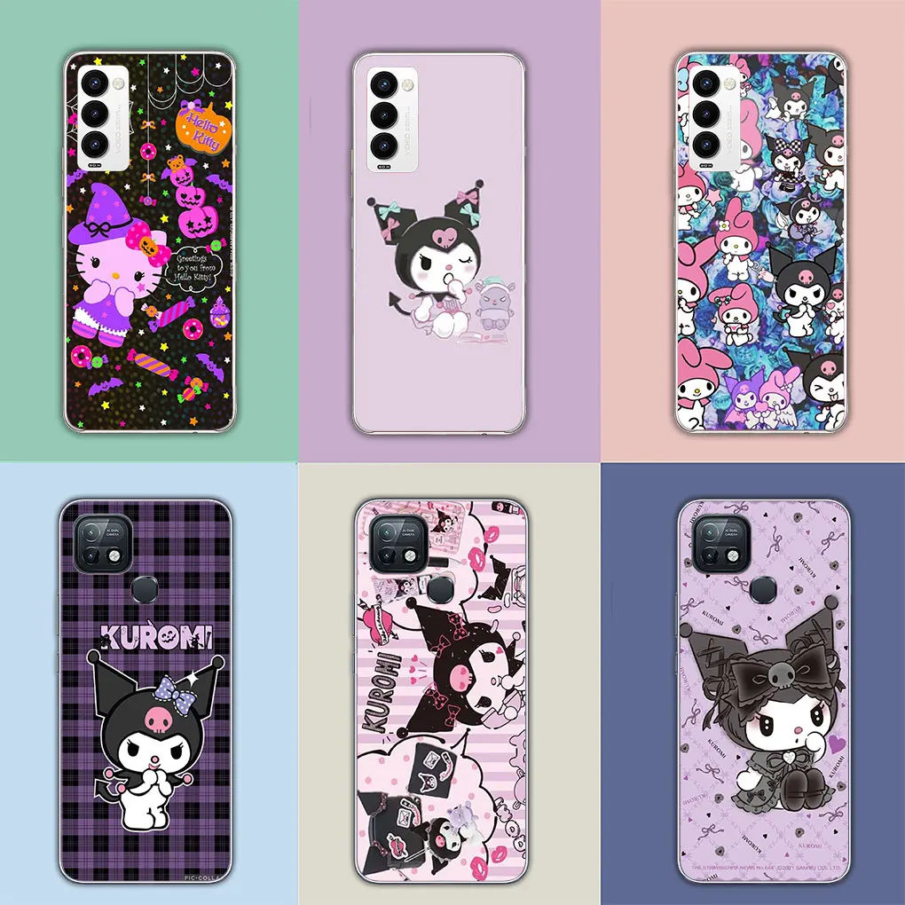 Мягкий мультяшный чехол Kuromi для Samsung Galaxy A04 A14 A23 A34 A54 M23 M33 M52 M53 M30S M31 M51 M21 телефона