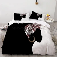 africa women printed bedding sets queen king quilt cover bed linen set 23 piece ethnic african duvet cover set for girls boys