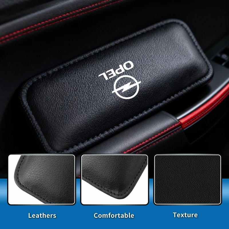 Фото Мягкая кожаная подушка для коленей и локтей в автомобиль для Opel Corsa, Astra, Insignia, Vectra, Zafira, Meriva, Mokka, Grandland №3